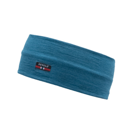 Breeze Merino 150 Headband blue melange blue one size