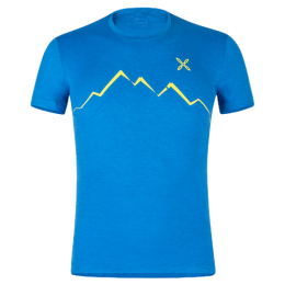 Merino Skyline T-Shirt Men 2647 sky blue/lime green blue M